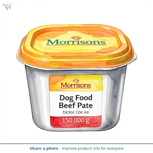 Morrisons Dog Food Beef Pate