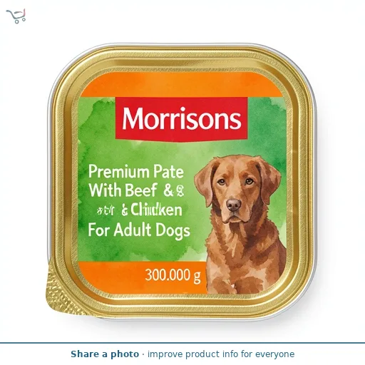 Morrisons Premium Pate With Beef & Chicken For Adult Dogs 