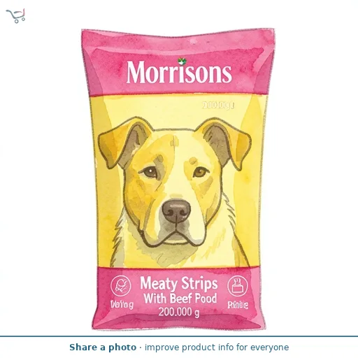 Morrisons Meaty Strips With Beef Pet Food