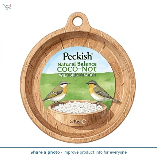 Peckish Natural Balance Coco-Not Willd Bird Feeder