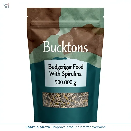 Bucktons Budgerigar Food With Spirulina