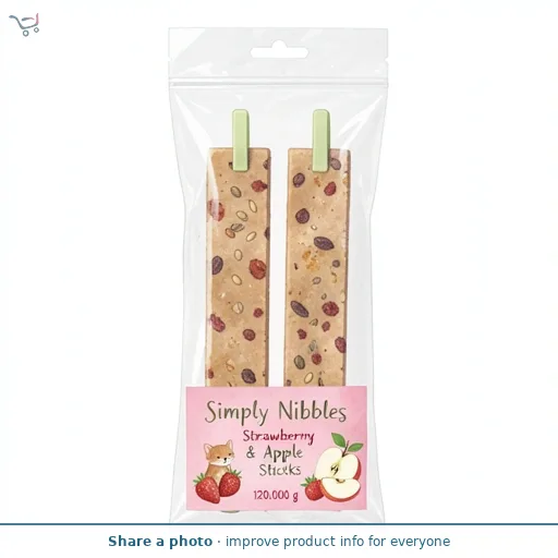 Simply Nibbles Strawberry & Apple Sticks 