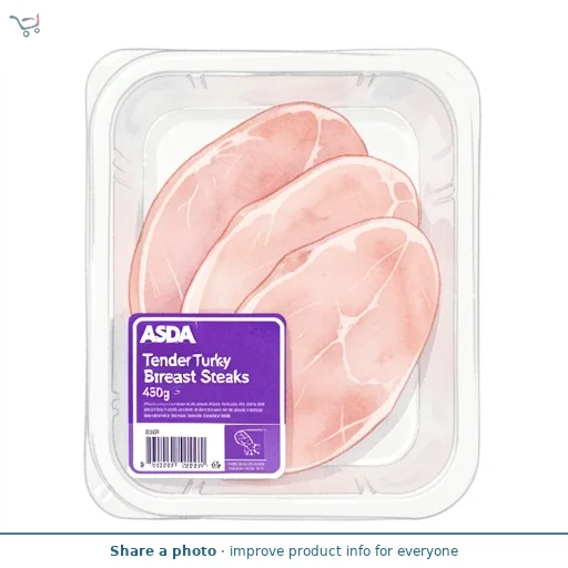 ASDA Tender Turkey Breast Steaks 480g