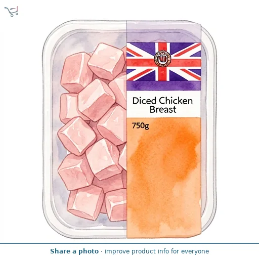 Shazans Diced Chicken Breast 750g