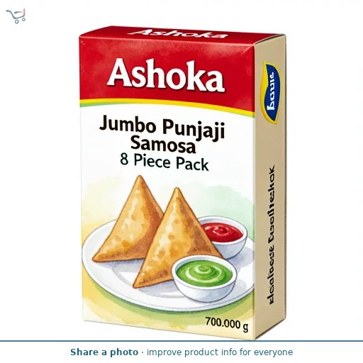 Ashoka Jumbo Punjabi Samosa 8 Piece Pack 700g