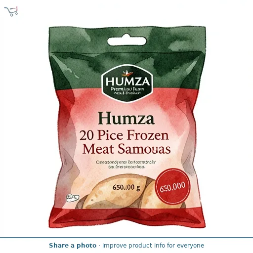 Humza 20 Piece Frozen Meat Samosas 650g