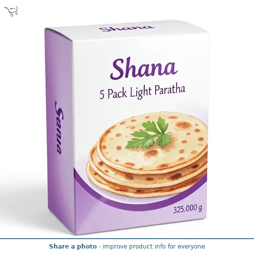Shana 5 Pack Light Paratha 325g