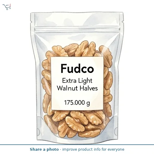 Fudco Walnut Halves, Extra Light 175g