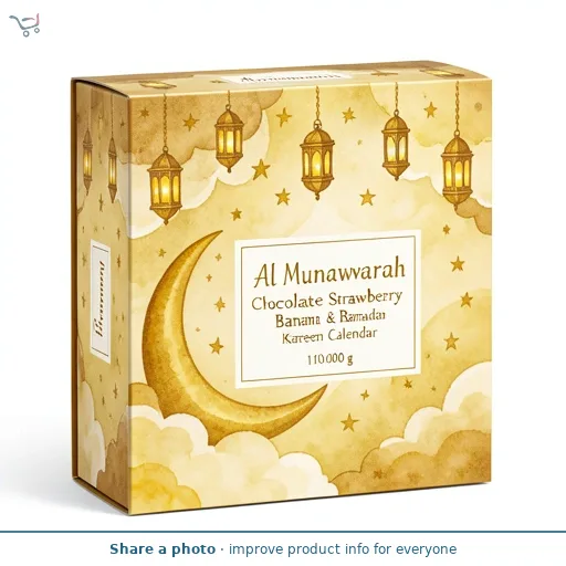 Al Munawwarah Chocolate Strawberry & Banana Ramadan Kareem Calendar 110g