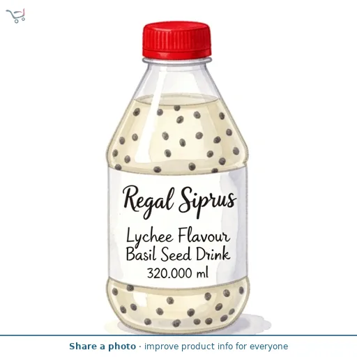 Regal Siprus Lychee Flavour Basil Seed Drink 320ml