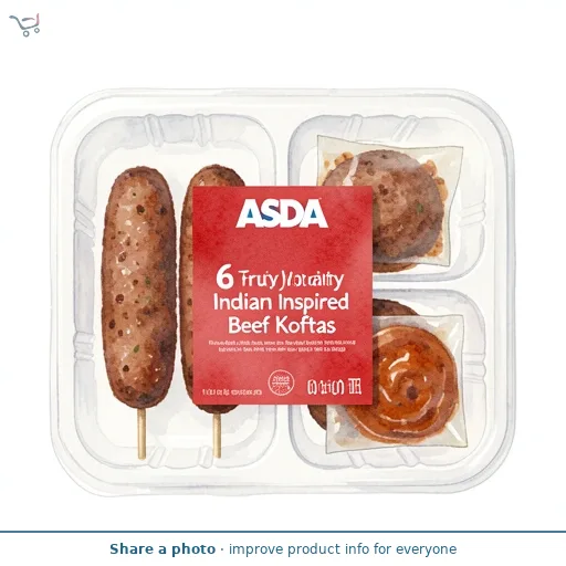 ASDA 6 Fruity Indian Inspired Beef Koftas 400g