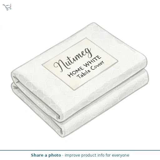 Nutmeg Home White Table Cover