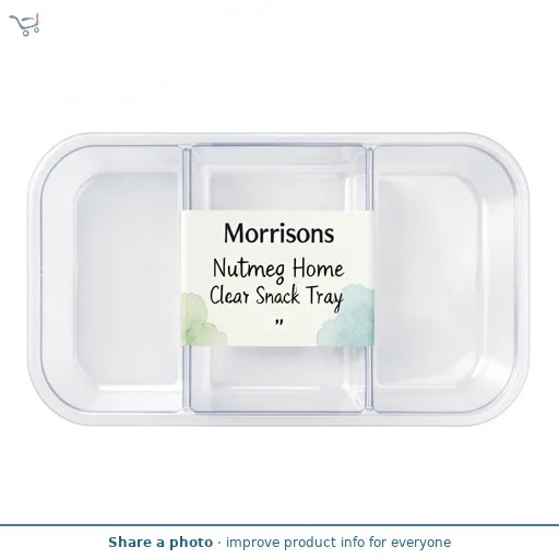 Nutmeg Home Clear Snack Tray