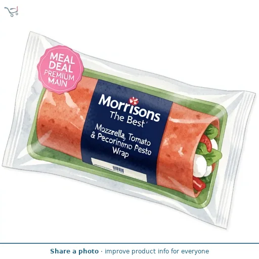 Morrisons The Best Mozzarella, Tomato & Pecorino Pesto Wrap