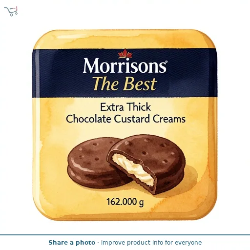 Morrisons The Best Extra Thick Chocolate Custard Creams    162g