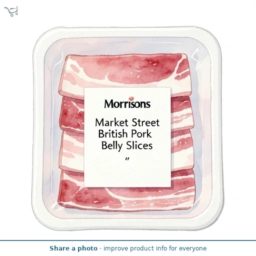 Market Street British Pork Belly Slices