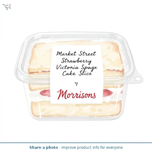 Market Street Strawberry Victoria Sponge Cake Slice