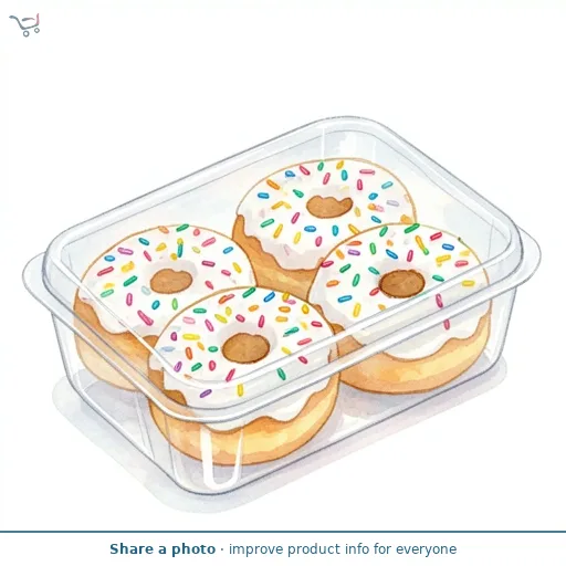 Morrisons Birthday Cake Iced Ring Doughnuts 