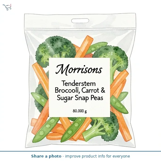 Morrisons Tenderstem Broccoli, Carrot & Sugar Snap Peas 80g