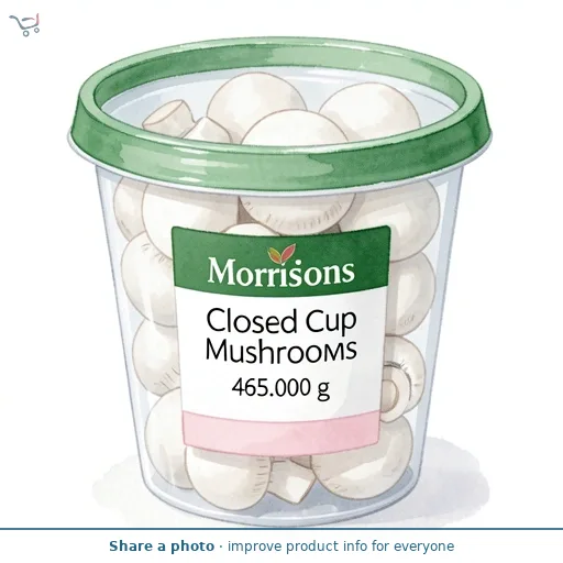 Morrisons Closed Cup Mushrooms 465g