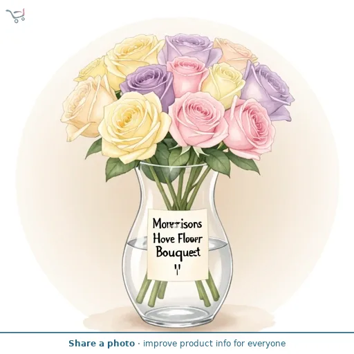 Morrisons Love Heart Flower Bouquet