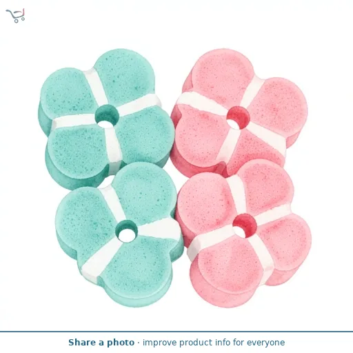 Morrisons Flower Shape Sponges Set 4 Pack