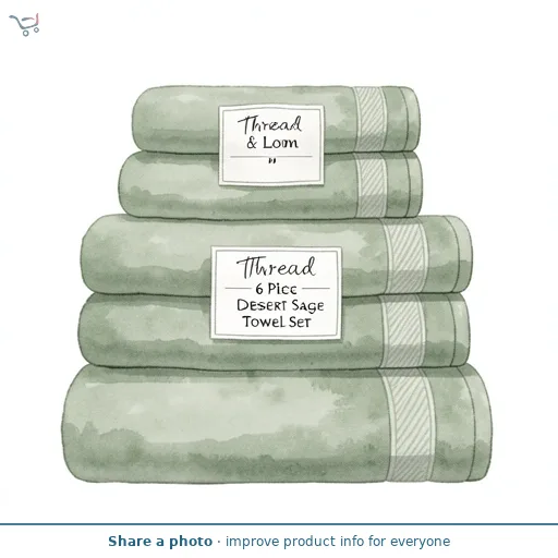 Thread & Loom 6 Piece Desert Sage Towel Set