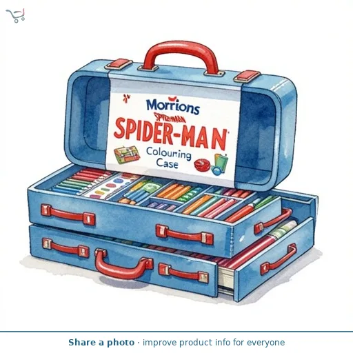 Morrisons Spider-Man 52pcs Colouring Case