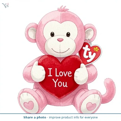 Pink Monkey II Original Ty Beanie