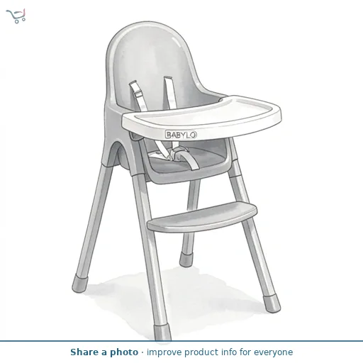 Babylo Eatin' Mess Highchair Adjustable White/Grey