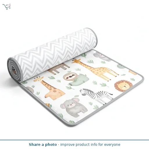 Babyzee Reversible Safari Play Mat