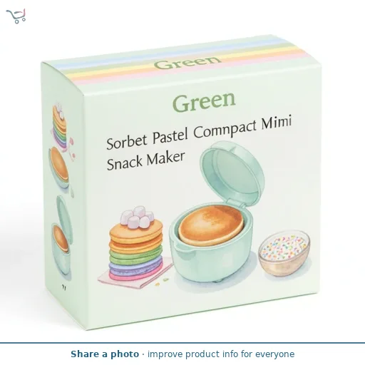 Green Sorbet Pastel Compact Mini Snack Maker