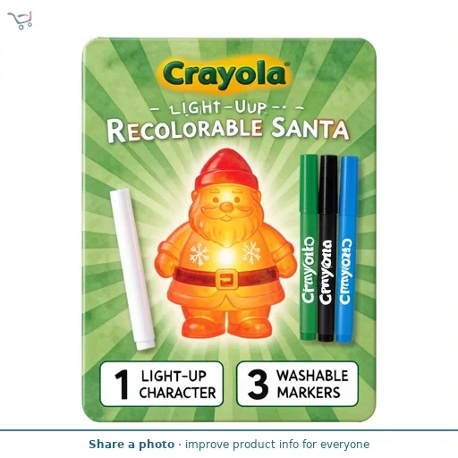Crayola Light-Ups Recolorable Santa