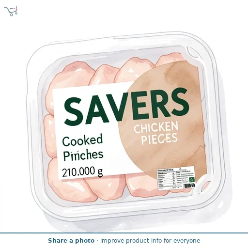 Morrisons Savers Cooked Chicken Pieces 210g