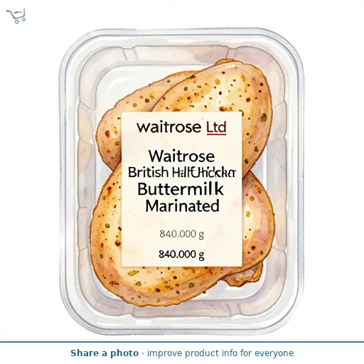Waitrose British Half Chicken Buttermilk Marinated