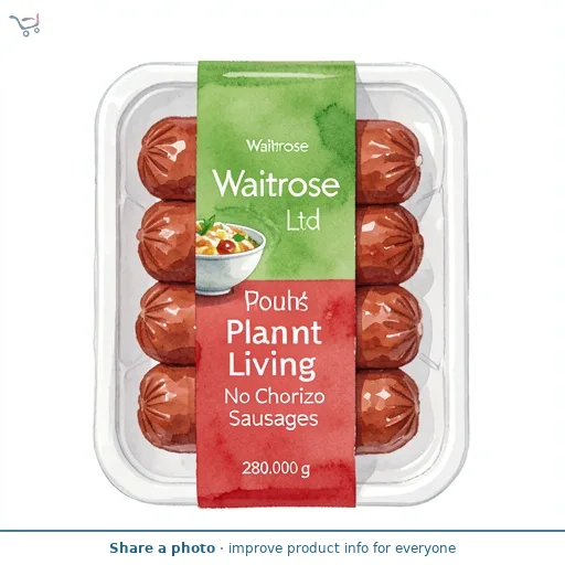 Waitrose Plant Living No Chorizo Sausages