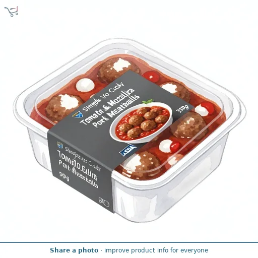 Simple to Cook by ASDA Tomato & Mozzarella Pork Meatballs 399g