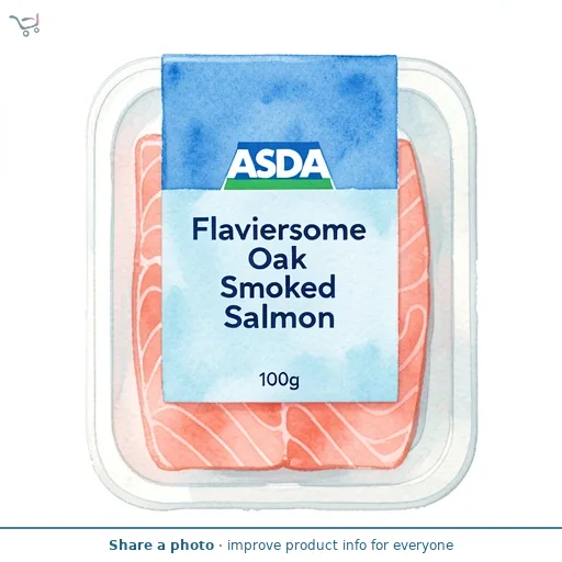ASDA Flavoursome Oak Smoked Salmon 100g