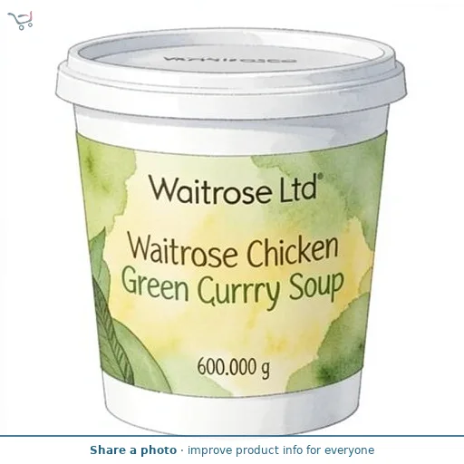 Waitrose Chicken Thai Green Curry Soup