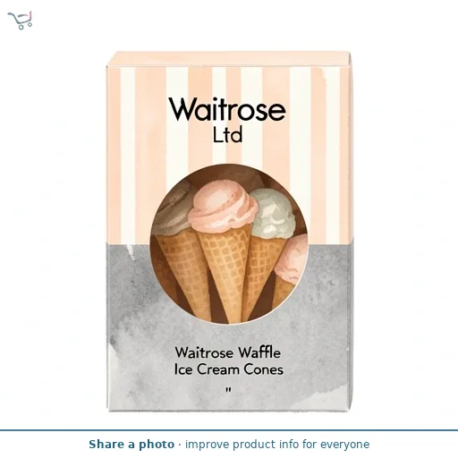 Waitrose Waffle Ice Cream Cones
