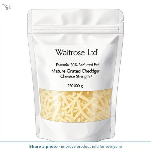 Essential 30% Reduced Fat Mature Grated Cheddar Cheese Strength 4