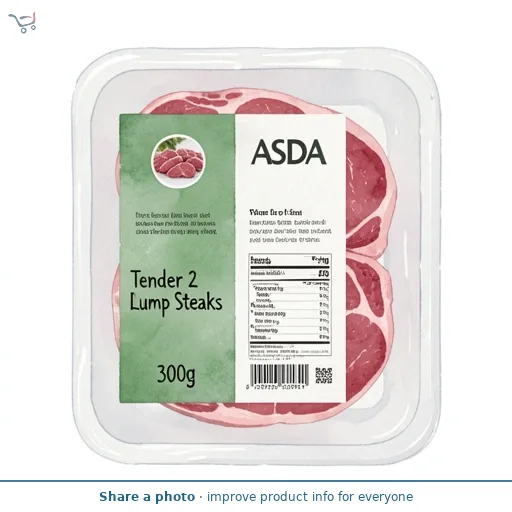 ASDA Tender 2 Lamb Rump Steaks 300g