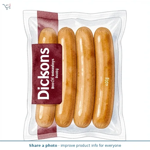 Dicksons Beech Smoked Saveloys 400g