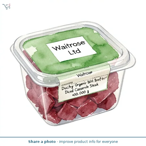 Duchy Organic British Beef Diced Casserole Steak