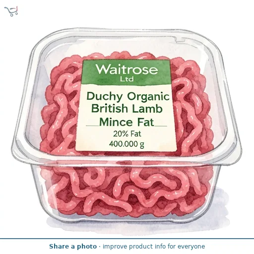 Duchy Organic British Lamb Mince 20% Fat