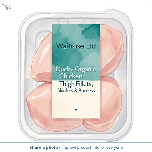 Duchy Organic Chicken Thigh Fillets, Skinless & Boneless