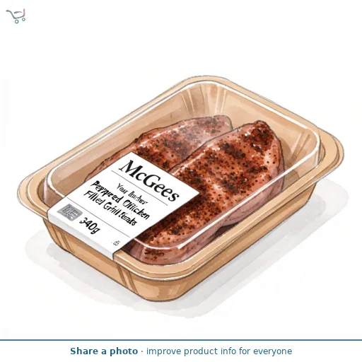 McGees Your Butcher Peppered Chicken Fillet Grill Steaks 340g