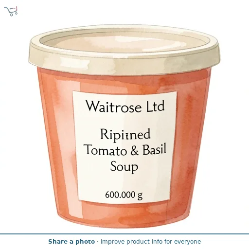Waitrose Ripened Tomato & Basil Soup