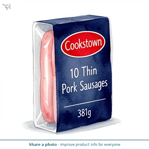 Cookstown 10 Thin Pork Sausages 381g