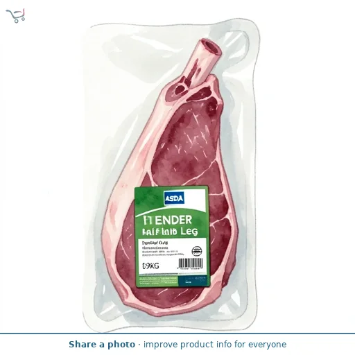 ASDA Tender Half Lamb Leg (Typically 0.9KG)